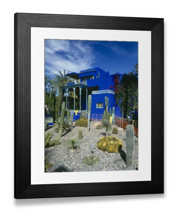 Framed Print : MOROCCO Marrakech Jardin Majorelle Framed Print : MOROCCO Marrakech Jardin Majorelle