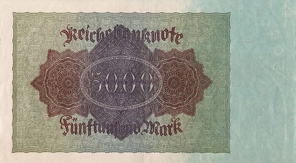 5000 Mark note