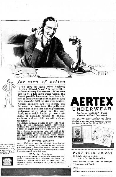 Aertex telephone user
