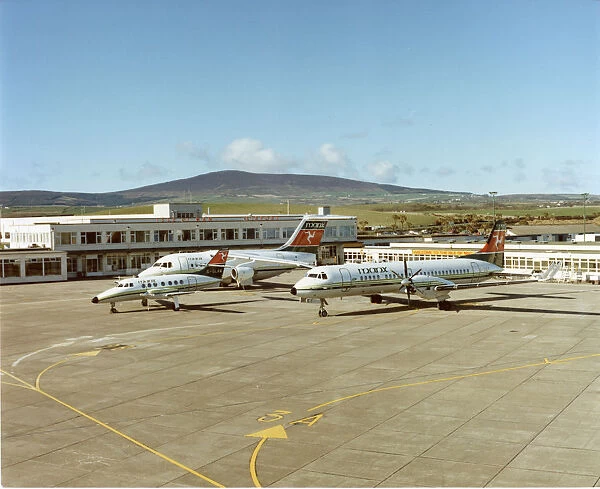 Three aircraft in the fleet of Manx Airlines, a British?