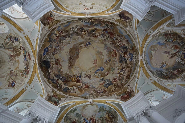 Baden Wurttemberg, Neresheim: Ceiling paintings in the Abbey