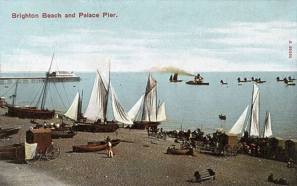 Brighton Beach and Palace Pier - East Sussex