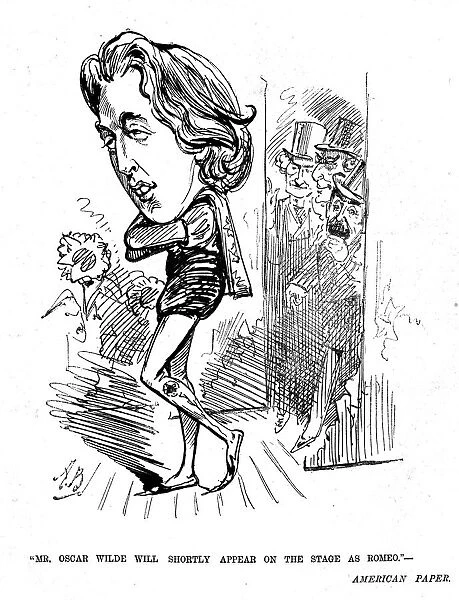 Caricature, Oscar Wilde as Romeo