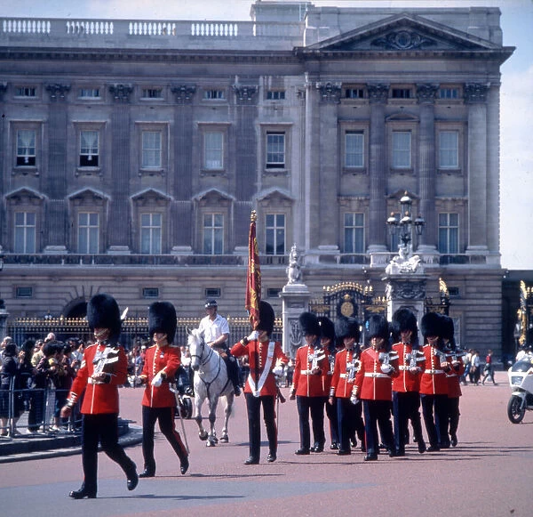The changing of the Guard at Buckingham Palace, London