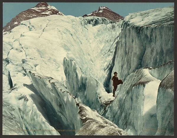 Crevasse formation in Illecillewaet Glacier, Selkirk Mountai