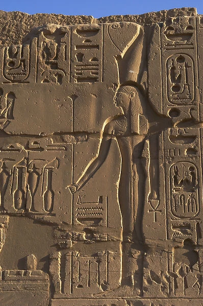 Egyptian Art. Karnak. The goddess Wadjet. Relief