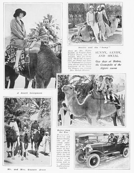 A feature about the delights of Biskra, Algeria, 1925