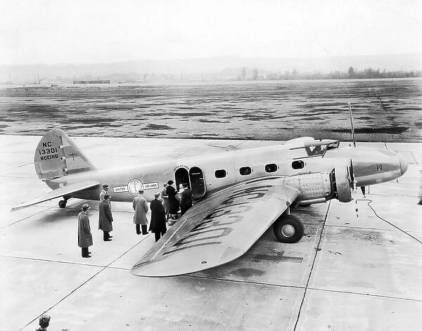 The first Boeing 247 NC13301 of United Air Lines