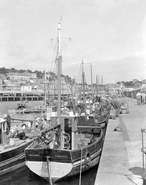 Fishing boats in Newlyn Harbour, Cornwall