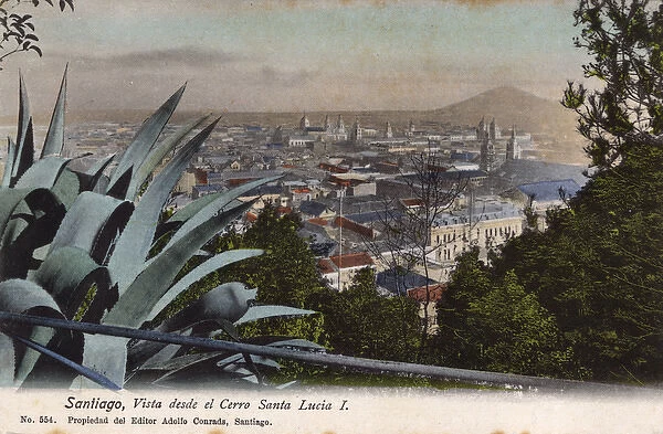 General view of Santiago, Chile, South America