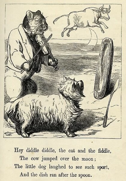 Hey diddle diddle, the cat and the fiddle