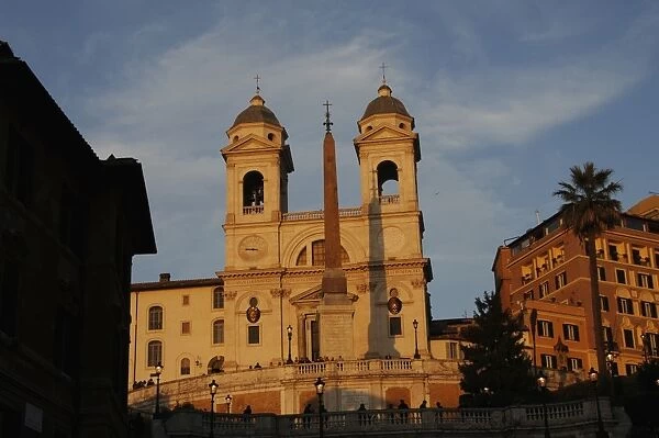 Italy. Rome. The church of the Santissima Trinita dei Monti