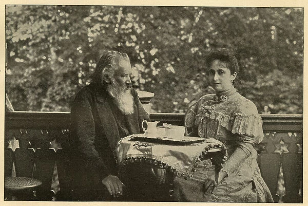Johannes Brahms and Adele Strauss