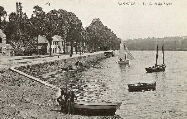 Lannion on the River Legue, France