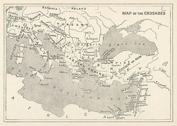 Map of the Crusades