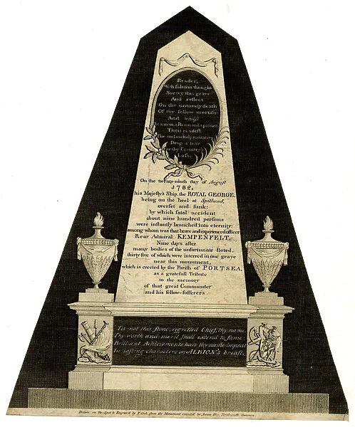 Memorial, at Portsea to the Crew of HMS Royal George