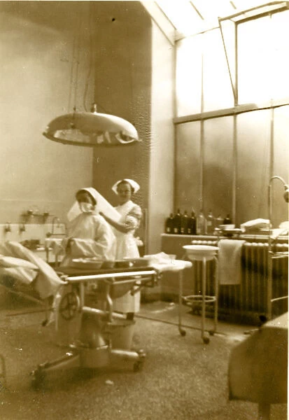 Nurses preparing for surgery