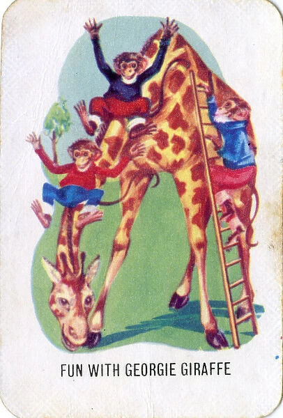 Old Maid card game - Fun with Georgie Giraffe