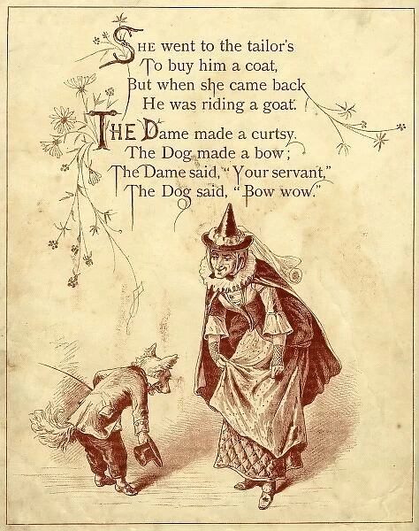 Old Mother Hubbard: Dame made a curtsy and dog mad a bow