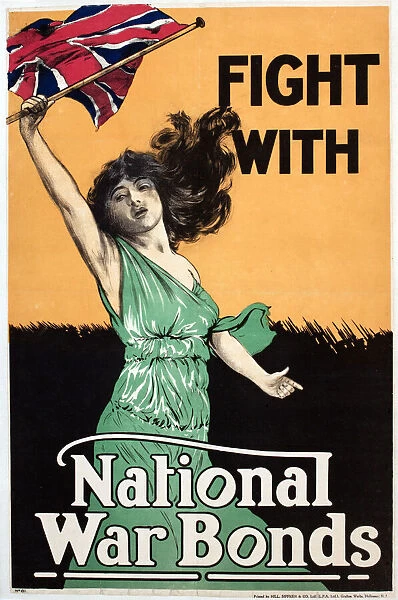 Poster, Fight with National War Bonds, WW1