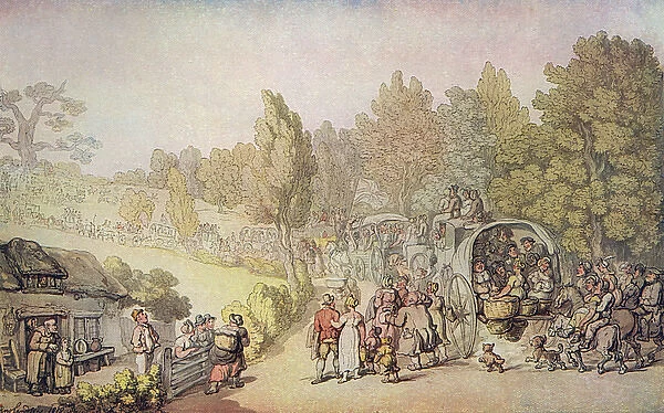 The Road to Epsom by Thomas Rowlandson