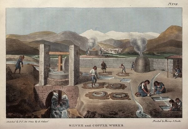 Silver and copper works, Chile, South America
