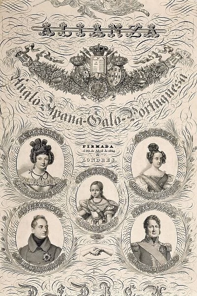 Spain (1834). Quadruple Alliance between Britain