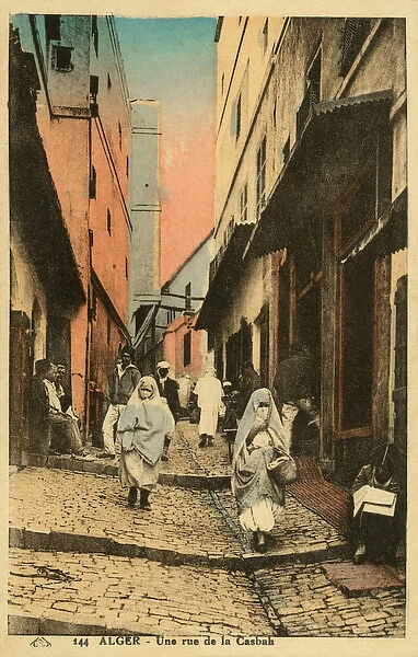A street in the Casbah, Algiers