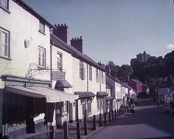 Street scene in Dunster, Somerset