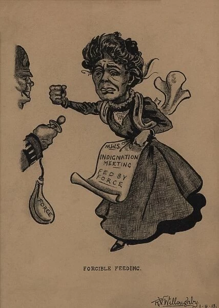 Suffragette Mrs. Pankhurst Forcible Feeding