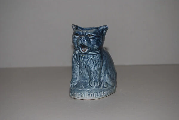 Suffragette Votes for Women Ceramic Cat
