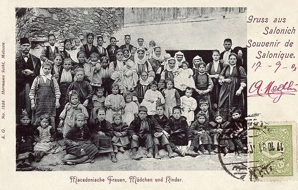 Thessaloniki, Greece - Macedonian girls, women and children