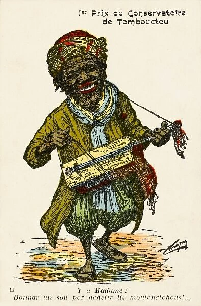 Timbuktu, Mali - Local Musician (cartoon)