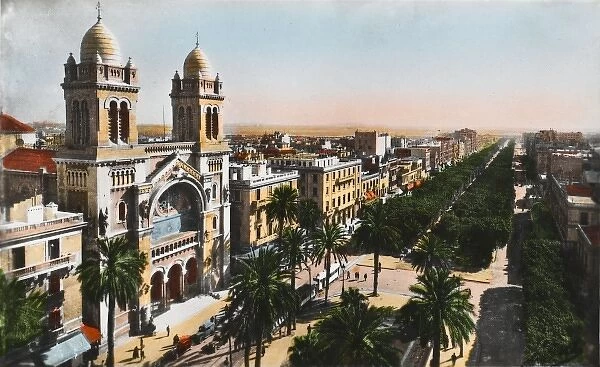Tunis, Tunisia - Town View - Cathedral