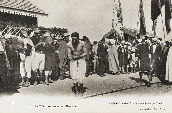 Tunisia - Wrestler at Aissaoua