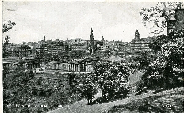 View from the Castle, Edinburgh, Midlothian