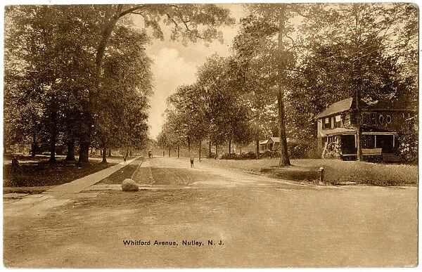 View of Whitford Avenue, Nutley, New Jersey, USA