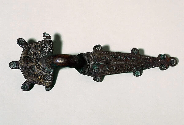 Visigothic art. Spain. Pin of bronze. 6th-7th century. From