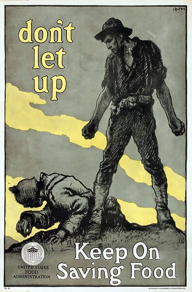 WW1 poster, Keep On Saving Food