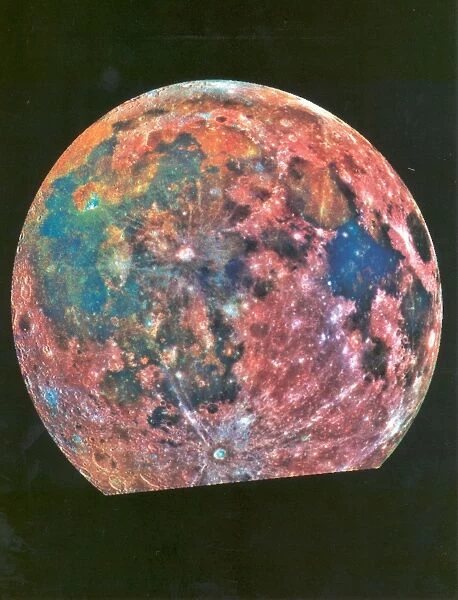 False-Color Lunar Image