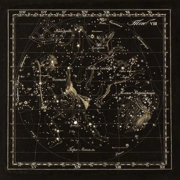 Bootes constellations, 1829 C016  /  4394