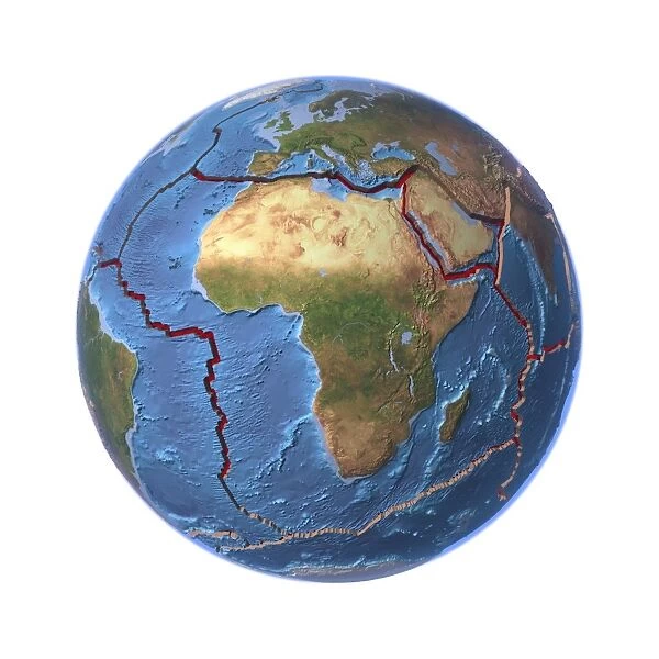 Global tectonics, African Plate C016  /  0577