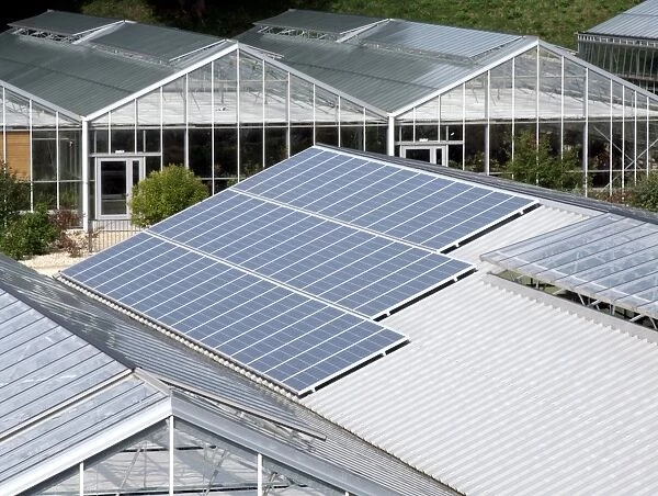 Greenhouse solar panels