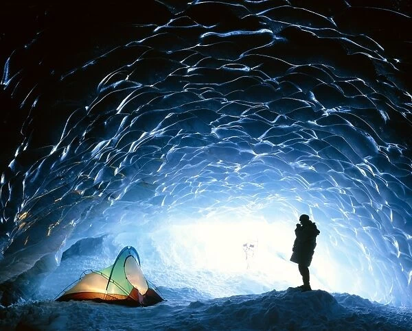 Ice cave interior