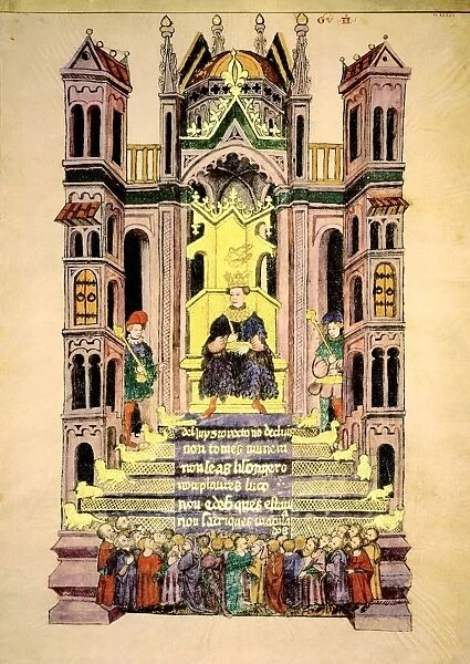 King Solomons throne, 1430 artwork