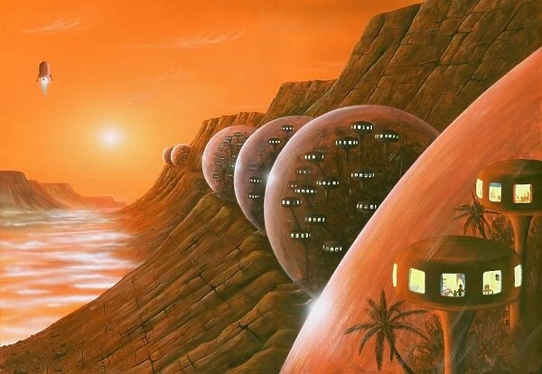 Martian colony, artwork