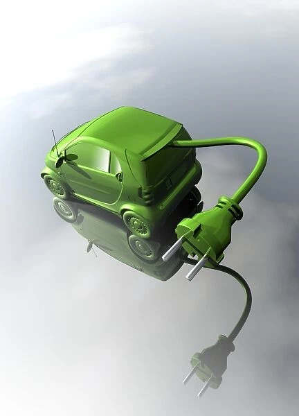 Rechargeable electric car, artwork C013  /  9507