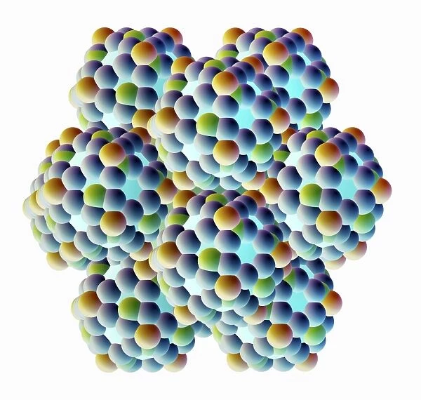 Spheres depicting the lotus effect