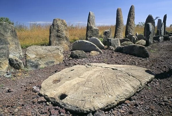 Megalithic tombs, archaeological site of Tiya, 14th to 16th century AD