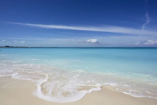 The sands of Grace Bay, the most spectacular beach on Providenciales, Turks and Caicos